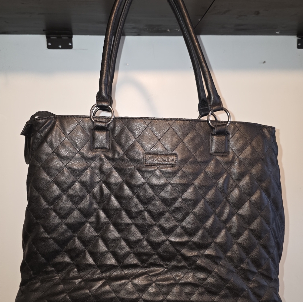 Solo New York Classic Black  Laptop Tote Bag